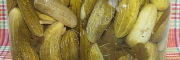 классические маринованные огурцы на зиму