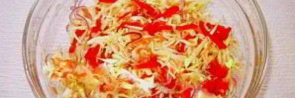 маринованная капуста с красным перцем