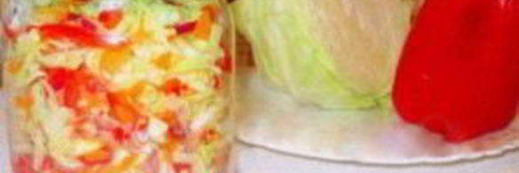 маринованная капуста с красным перцем