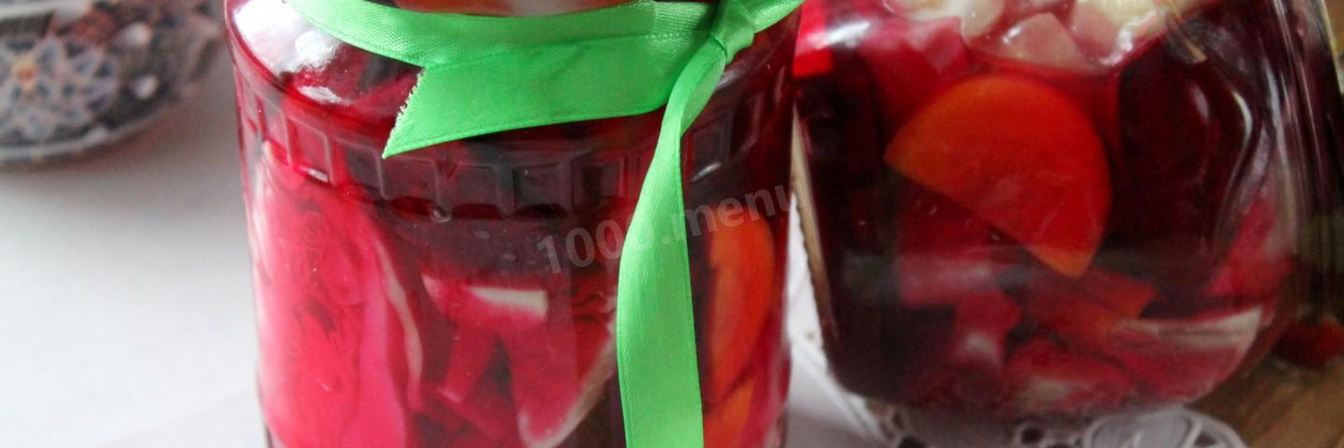 Маринованная капуста со свеклой на зиму