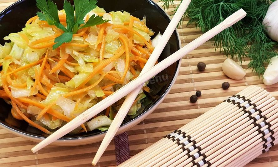 Рецепт маринованной капустки с пряностями по-корейски