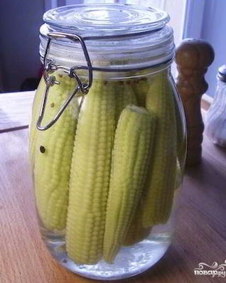 Маринованная молодая кукуруза на зиму