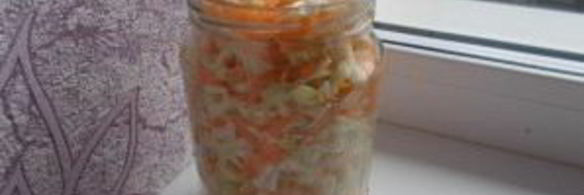 маринованная ранняя капуста на зиму