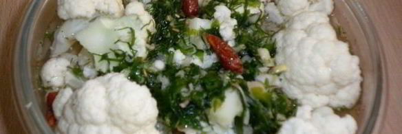 маринованная цветная капуста в микроволновке