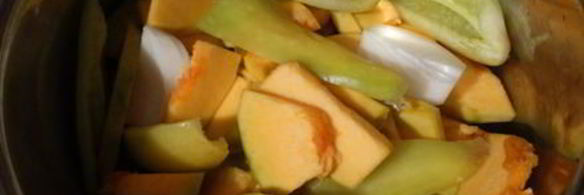 маринованная тыква с овощами