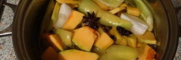 маринованная тыква с овощами