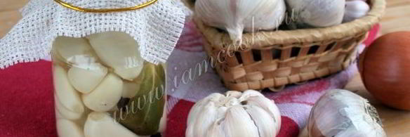 маринованный чеснок зубчиками