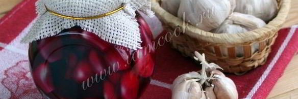 маринованный чеснок зубчиками