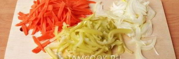 маринованный перец с морковью и луком