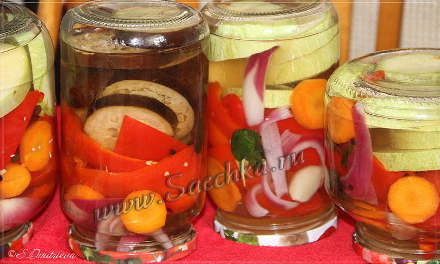 Рецепт маринованных овощей на зиму