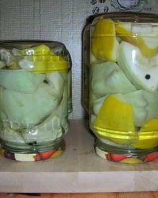 Маринованные патисоны с лимонной кислотой