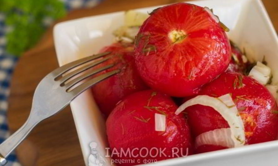 Рецепт маринованных помидоров без шкурки