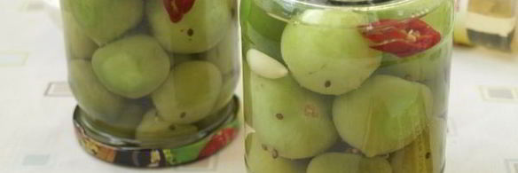 маринованные зеленые помидоры пальчики оближешь