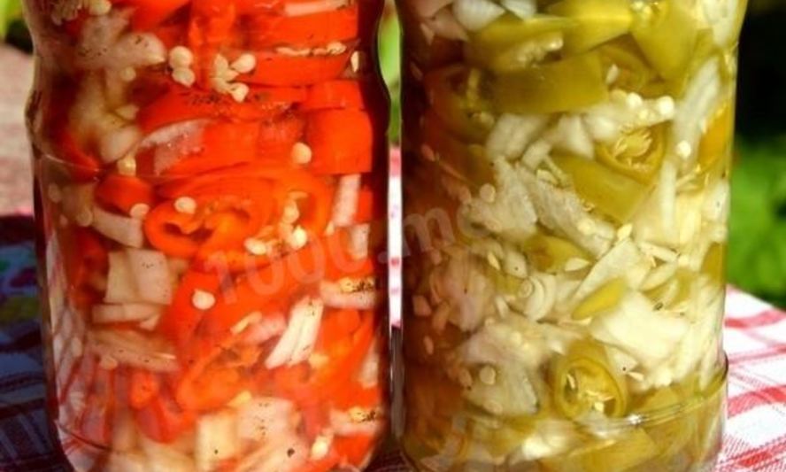 Рецепт острого перца маринованного на зиму