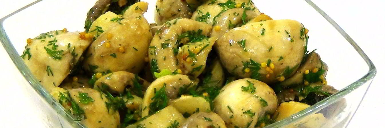 Шампиньоны, маринованные быстро