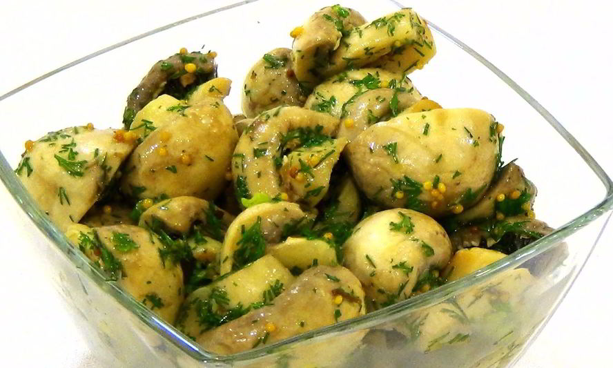 Рецепт шампиньонов, маринованных быстро
