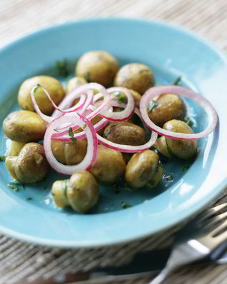 Шампиньоны, маринованные в белом вине с карри