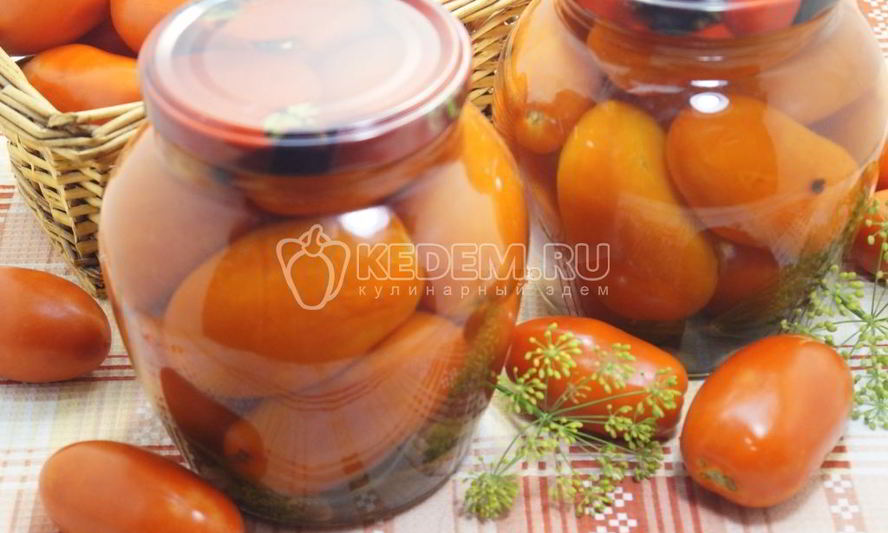 Рецепт сладких маринованных помидоров на зиму