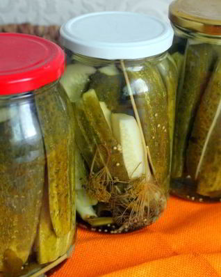 Закусочные маринованные огурцы