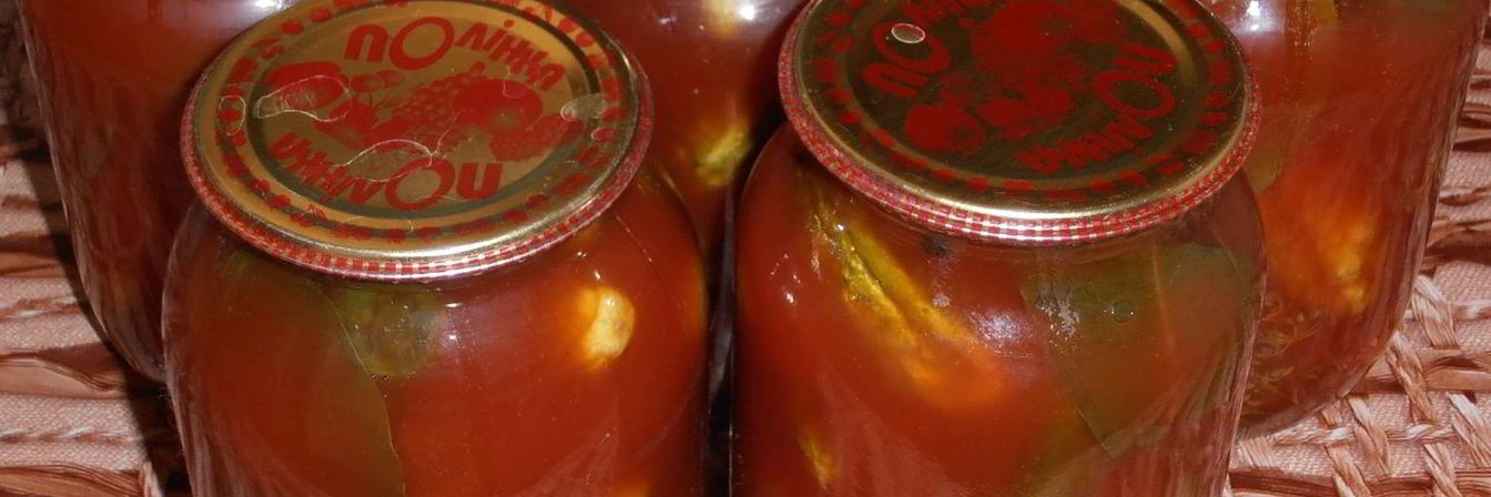 Огурцы в томате на зиму