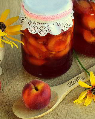 Персики в собственном соку на зиму