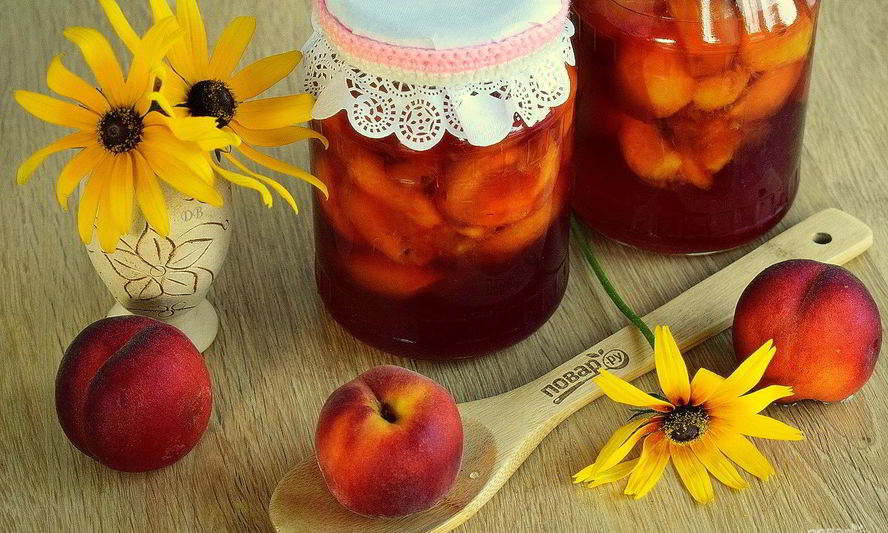 Рецепт персиков в собственном соку на зиму
