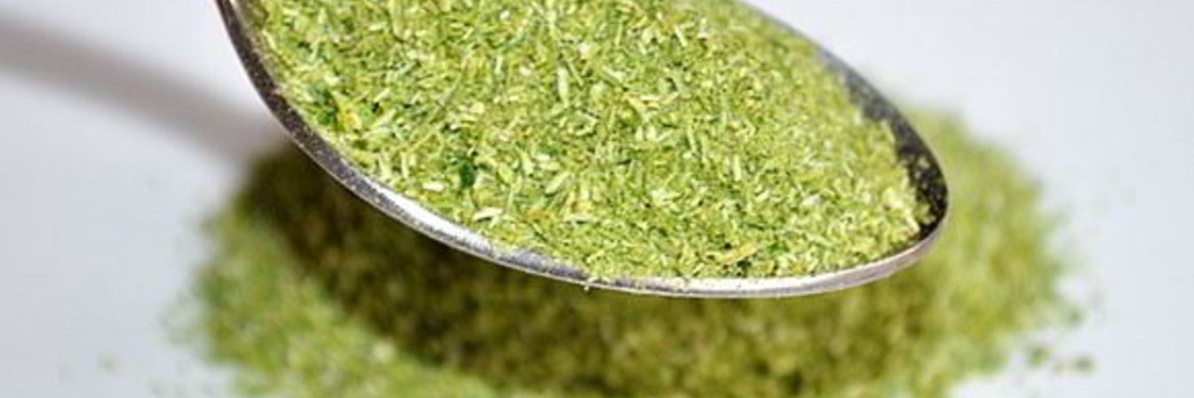 Приправа из стеблей зелени