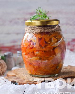 Скумбрия с овощами на зиму