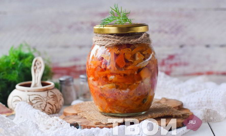 Рецепт скумбрии с овощами на зиму