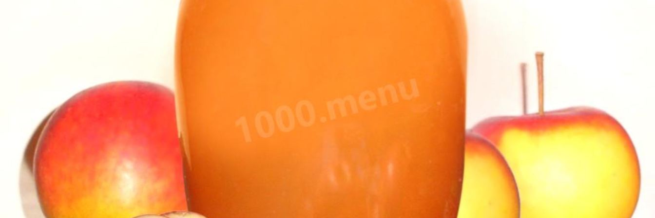 Сок яблочный на зиму с медом