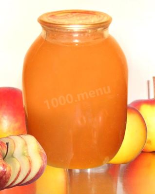 Сок яблочный на зиму с медом