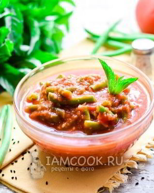 Стручковая фасоль в томатном соусе на зиму