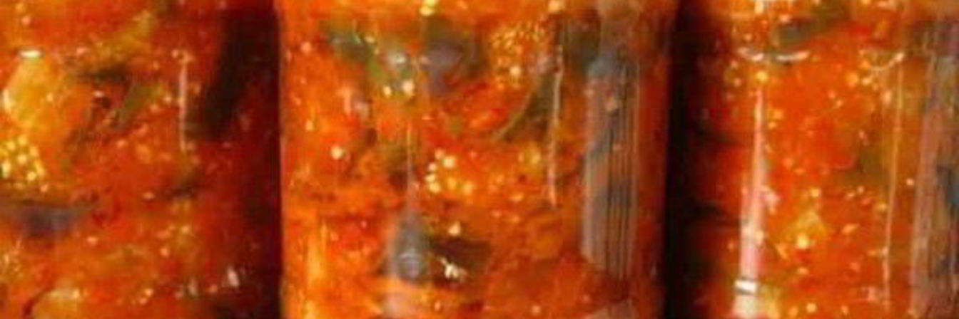 Тещин язык из баклажанов на зиму