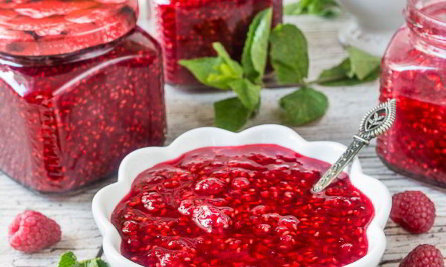 Рецепт быстрого малинового варенья