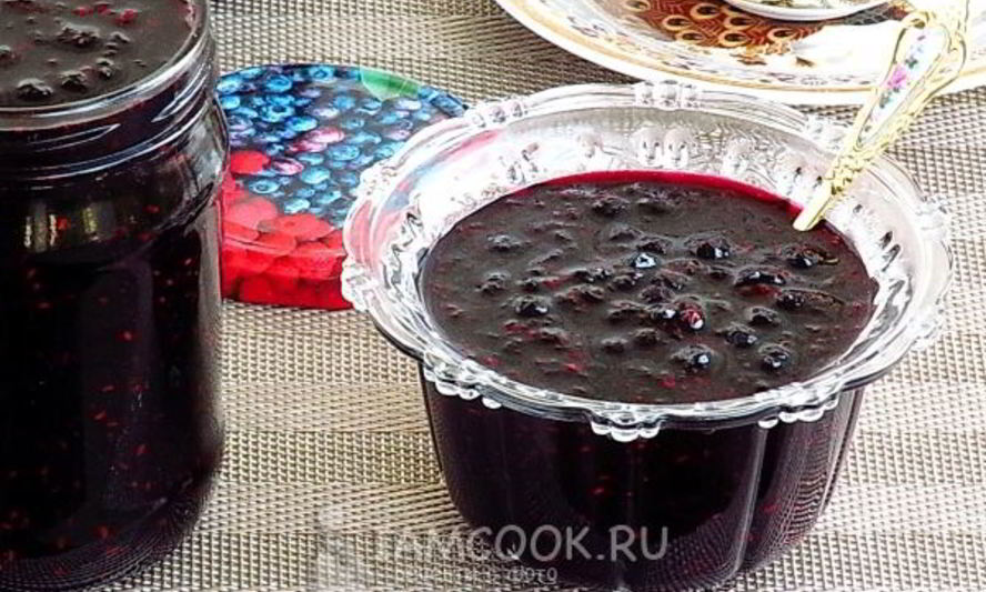 Рецепт чернично-малинового варенье