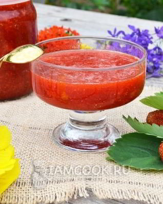 Клубничное варенье без варки ягод