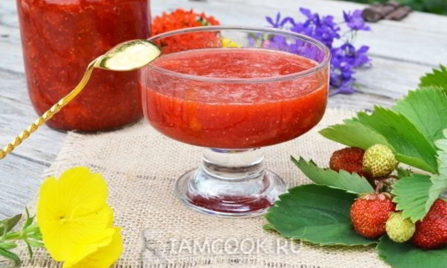 Рецепт клубничного варенья без варки ягод