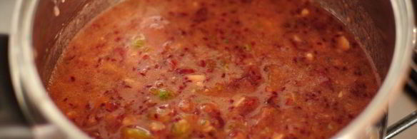 конфитюр из крыжовника, банана и мяты