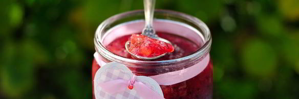 конфитюр из крыжовника, банана и мяты