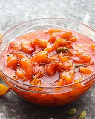 Персиковое варенье с кардамоном и мускатным цветом