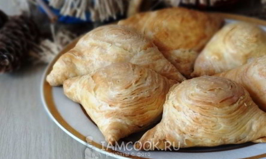 Рецепт слоеных булочек с вареньем
