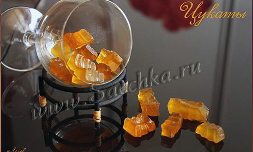 Рецепт цукатов