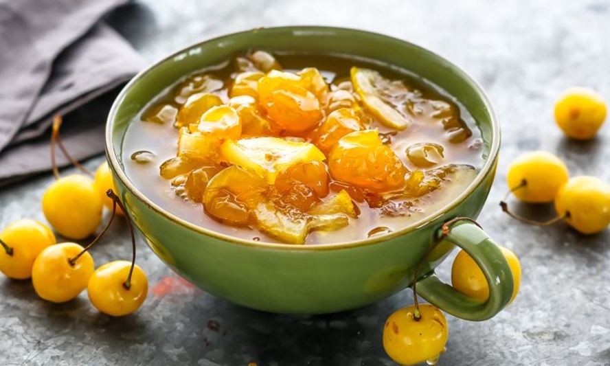 Рецепт варенья из белой черешни с лимоном