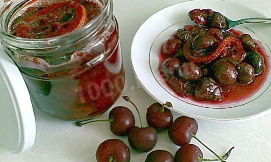 Рецепт варенья из черешни без косточек с лимоном