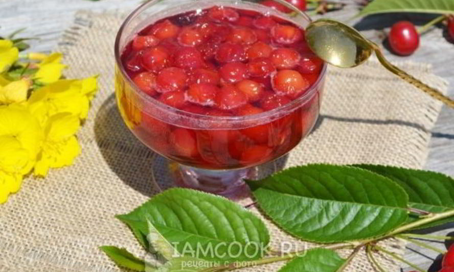 Рецепт варенья из черешни с косточкой пятиминутка
