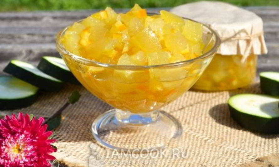 Рецепт варенья из кабачков с апельсином