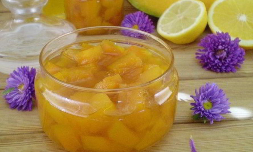 Рецепт варенья из тыквы с апельсином и лимоном