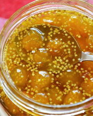 Варенье из земляничного физалиса с корицей и лимоном