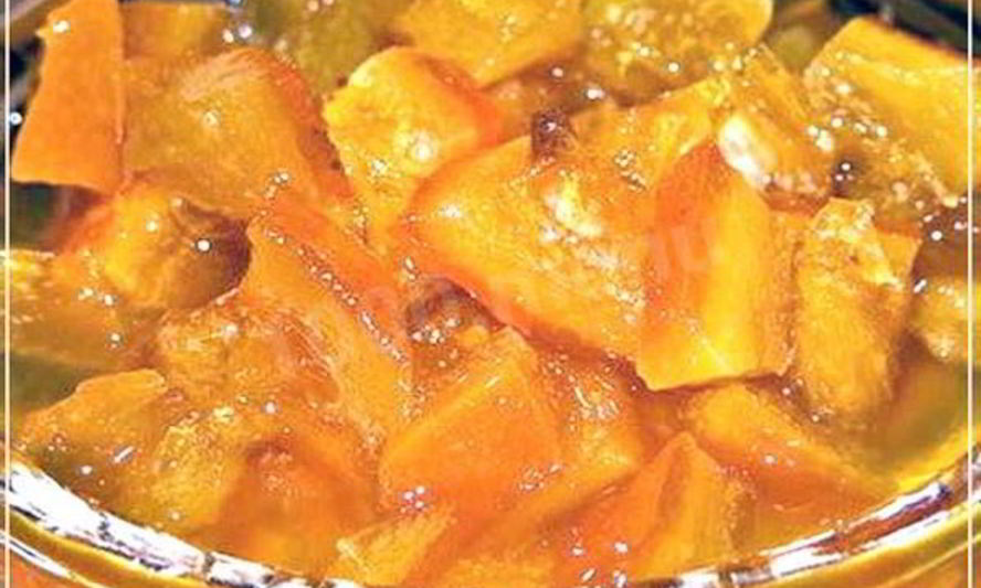 Рецепт варенья кабачкового с лимоном