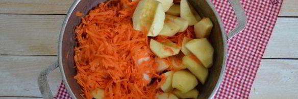 яблочно-морковное пюре на зиму